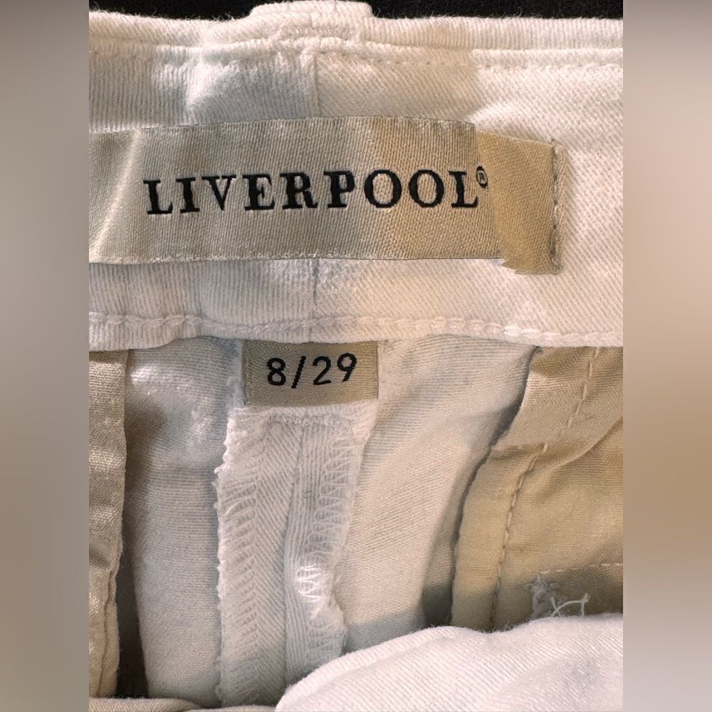Liverpool White Jeans Size S 8/29 - Picture 5 of 10